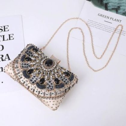 Artisan Beaded Ladies Evening Luxury Party Clutch